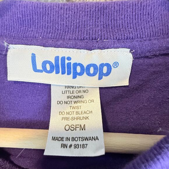 Vintage Crazy Cat Lady Lollipop Purple Night Sleep Shirt Oversized Tee One Size - Picture 4 of 7